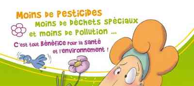 Moins de pesticides